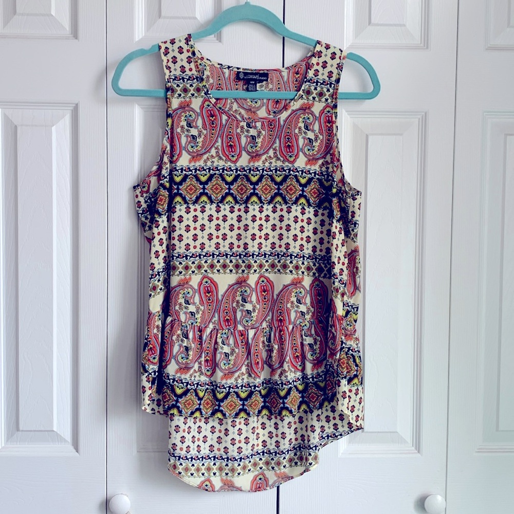 Signature Studio Boho Sleeveless High Low Top